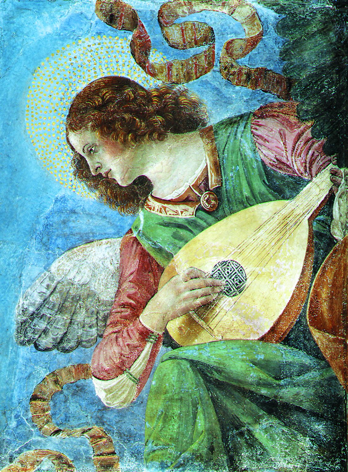 un ange musicien (tableau du XVe siècle)
