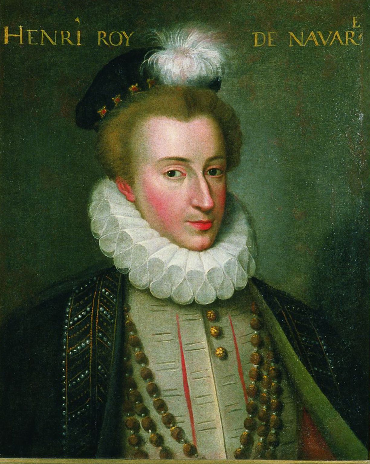 une collerette ou fraise (portrait d’Henri IV)