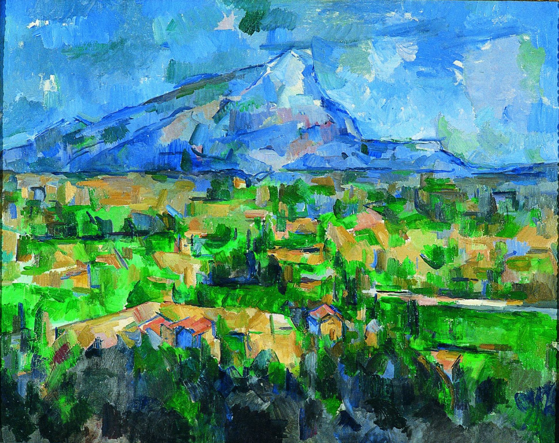 la Montagne Sainte-Victoire vue des Lauves (1902-1904), tableau de Paul Cézanne