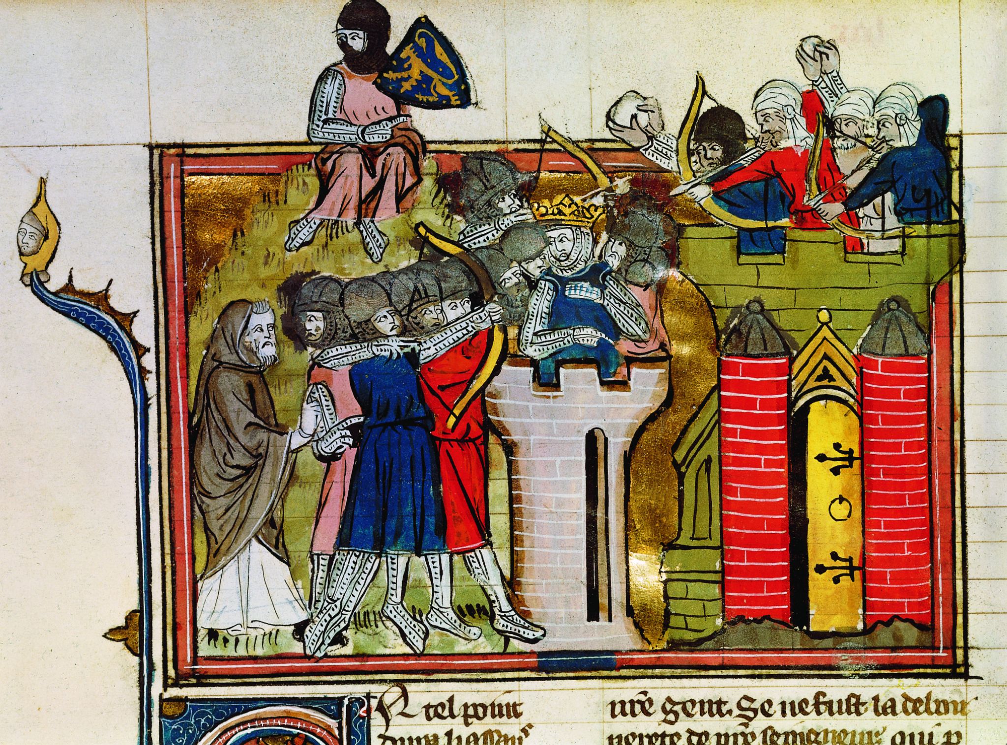 scène de combat lors de la 1re croisade (XIe siècle)