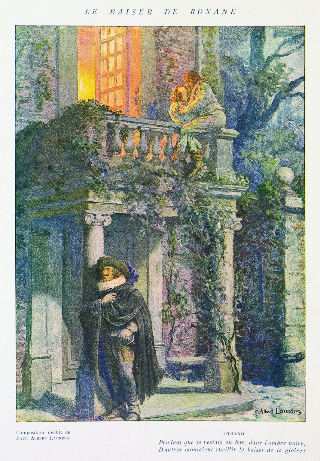 Cyrano de Bergerac, la scène du balcon avec Christian et sa bien-aimée Roxane