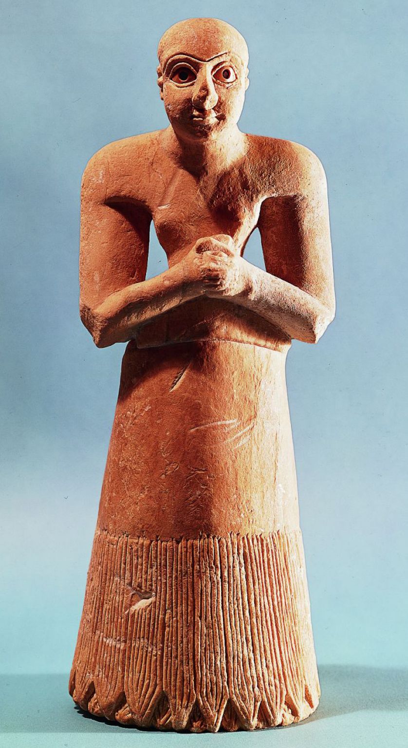 art sumérien : statuette en calcaire (IIIe millénaire avant J.-C., Italie)