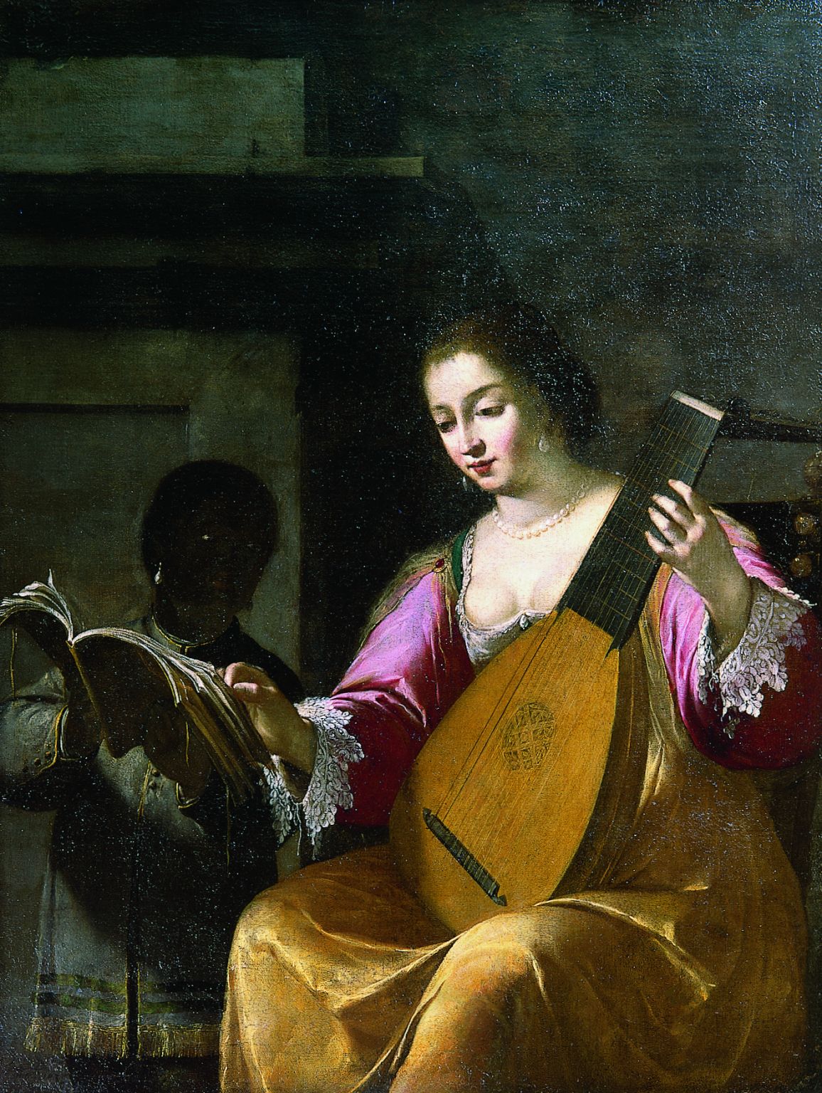 la Joueuse de luth (tableau de Jean Daret, 1638)