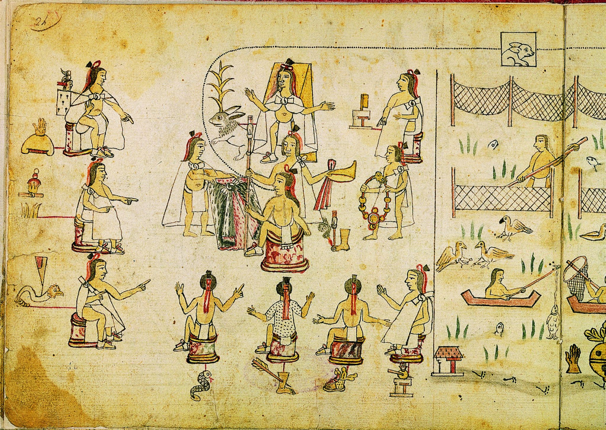 couronnement de l’empereur Acamapichtli, premier souverain aztèque (1372-1391)