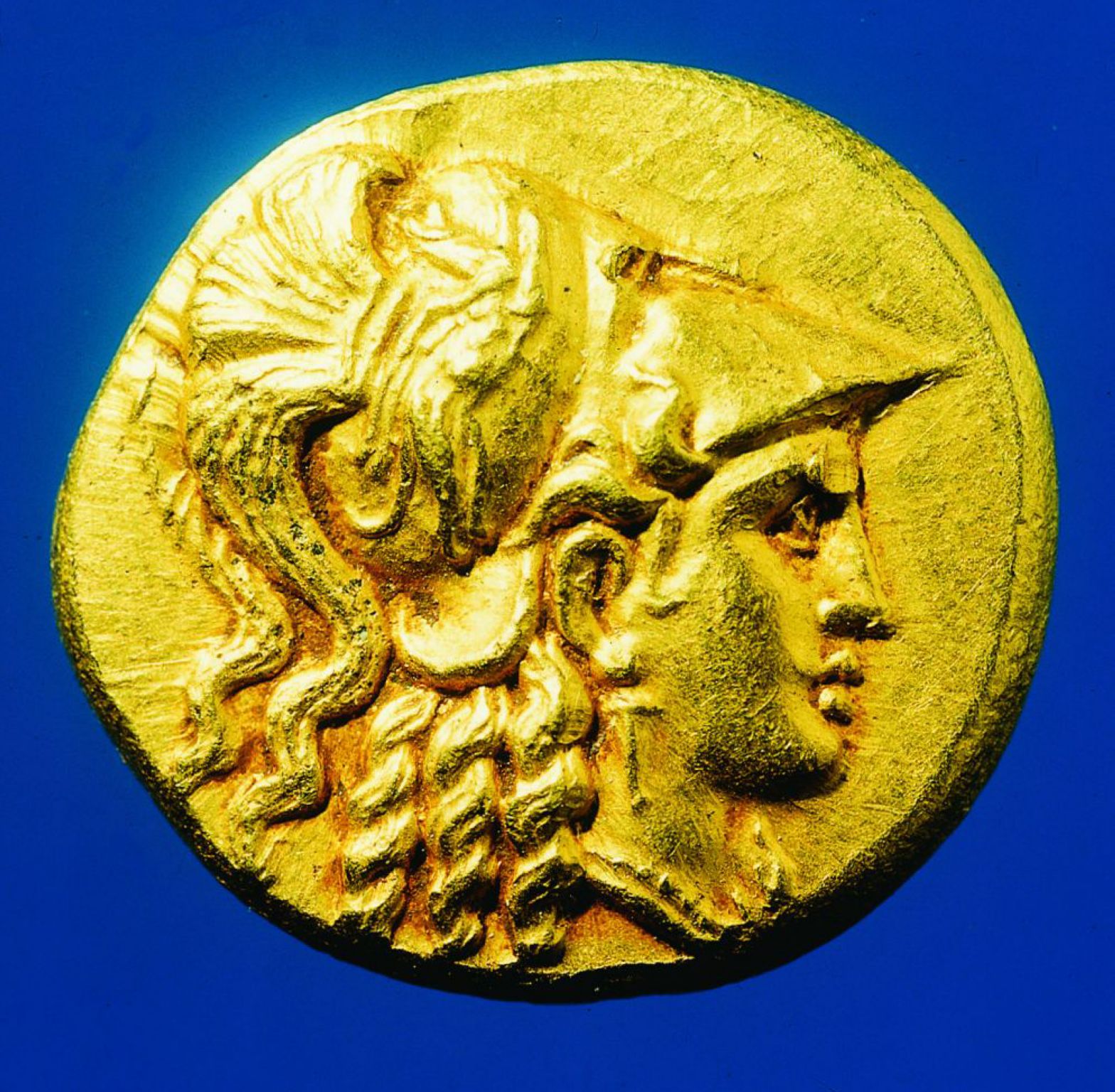 la déesse Athéna casquée (monnaie)