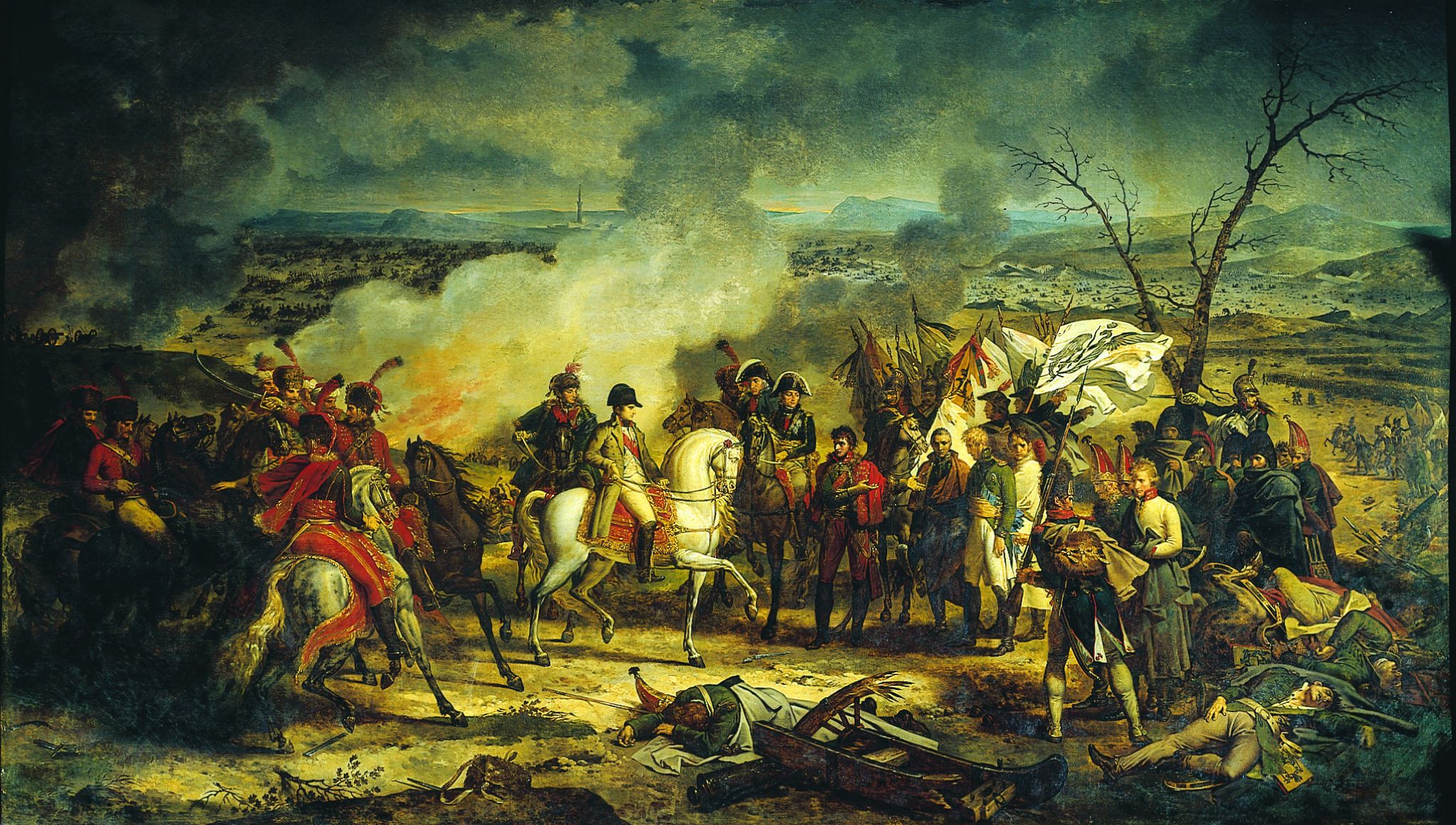 la Bataille d’Austerlitz (tableau de Carle Vernet, 1808)