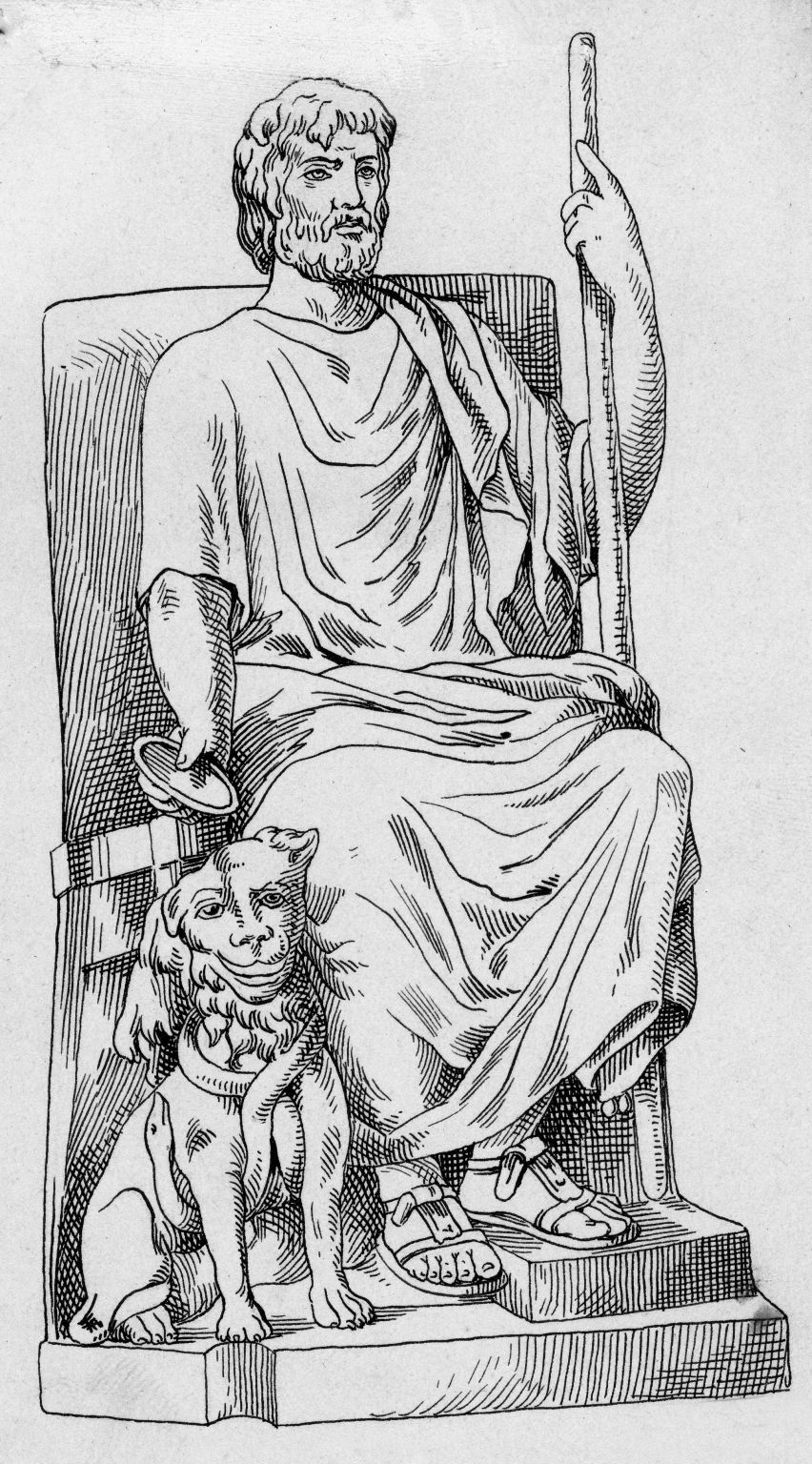 Hadès (identifié par les Romains à Pluton), roi des Enfers dans la mythologie grecque