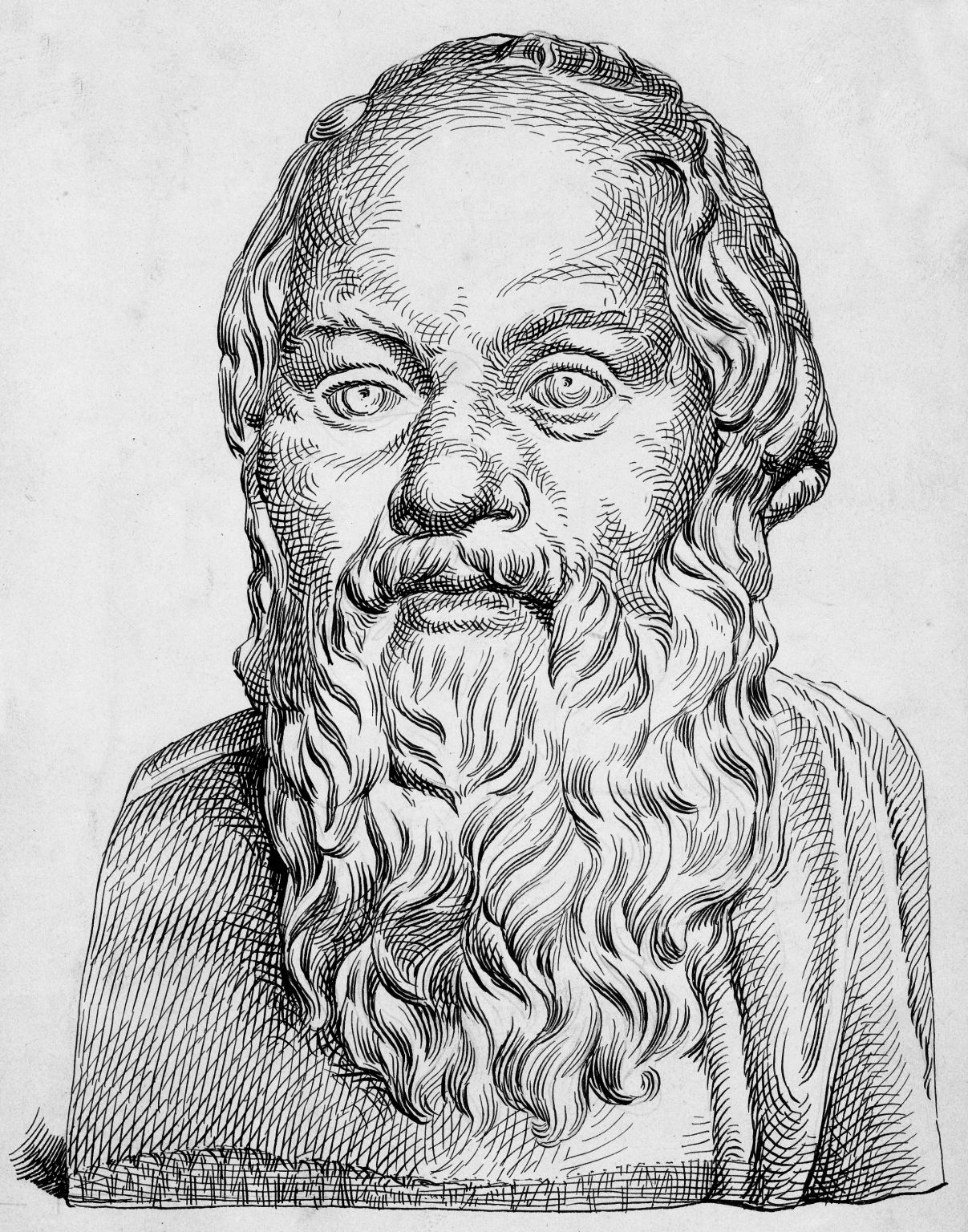 un portrait de Socrate