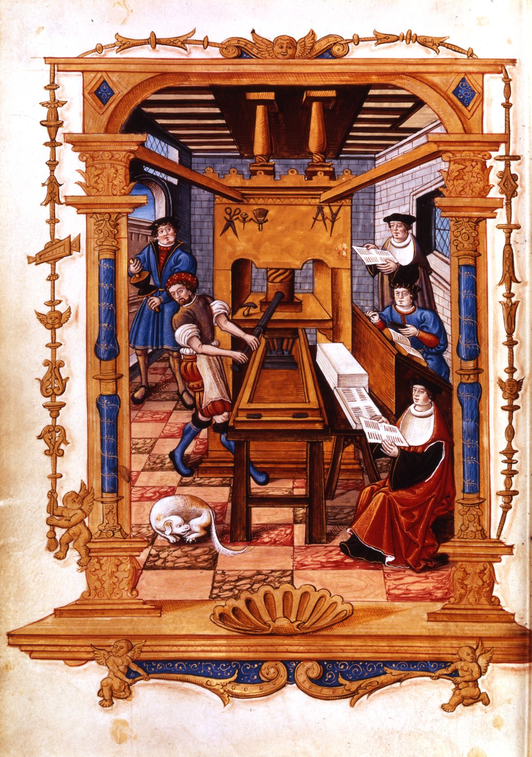 une imprimerie au XVIe siècle