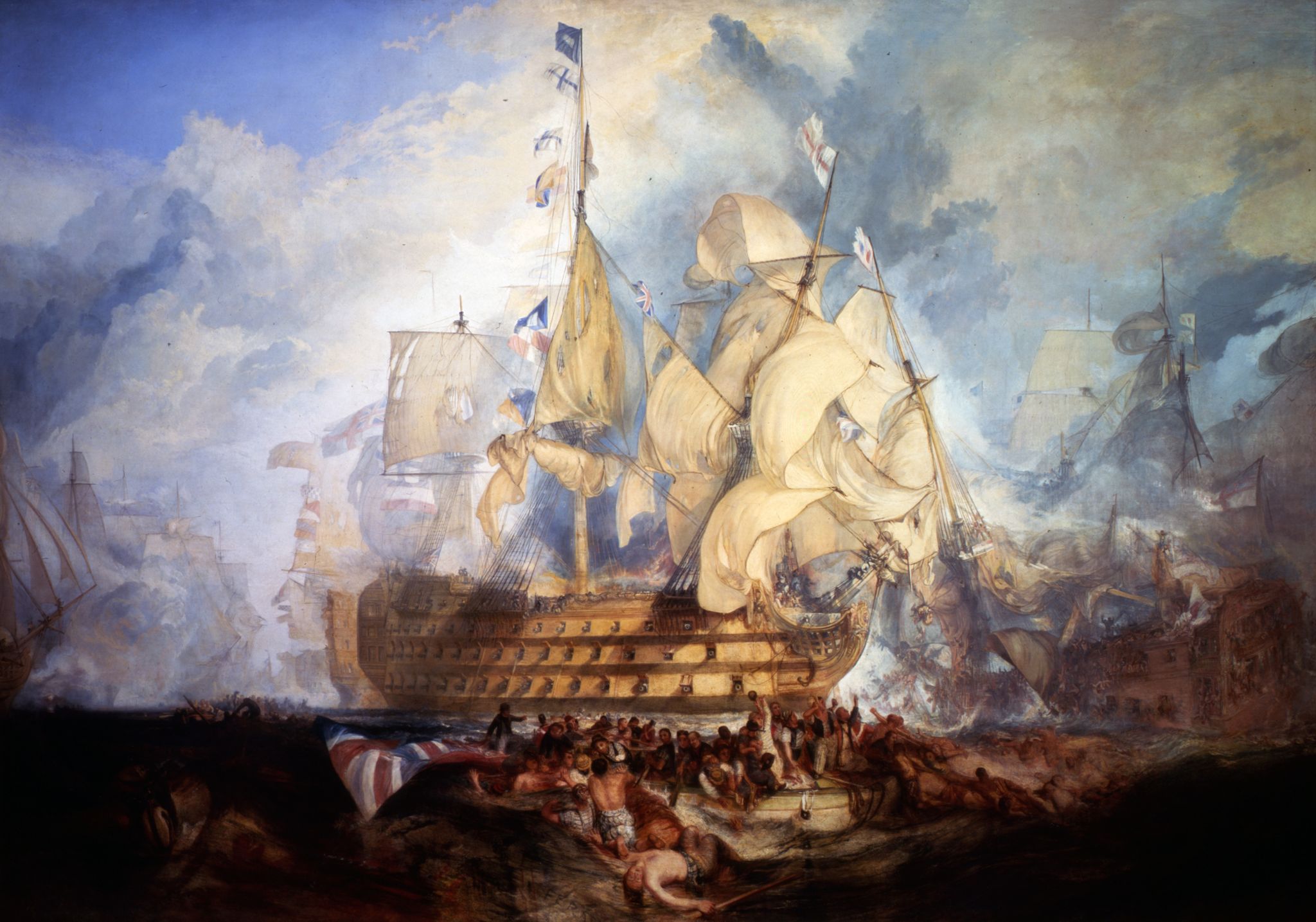 la Bataille de Trafalgar (tableau de William Turner, 1822-1824)