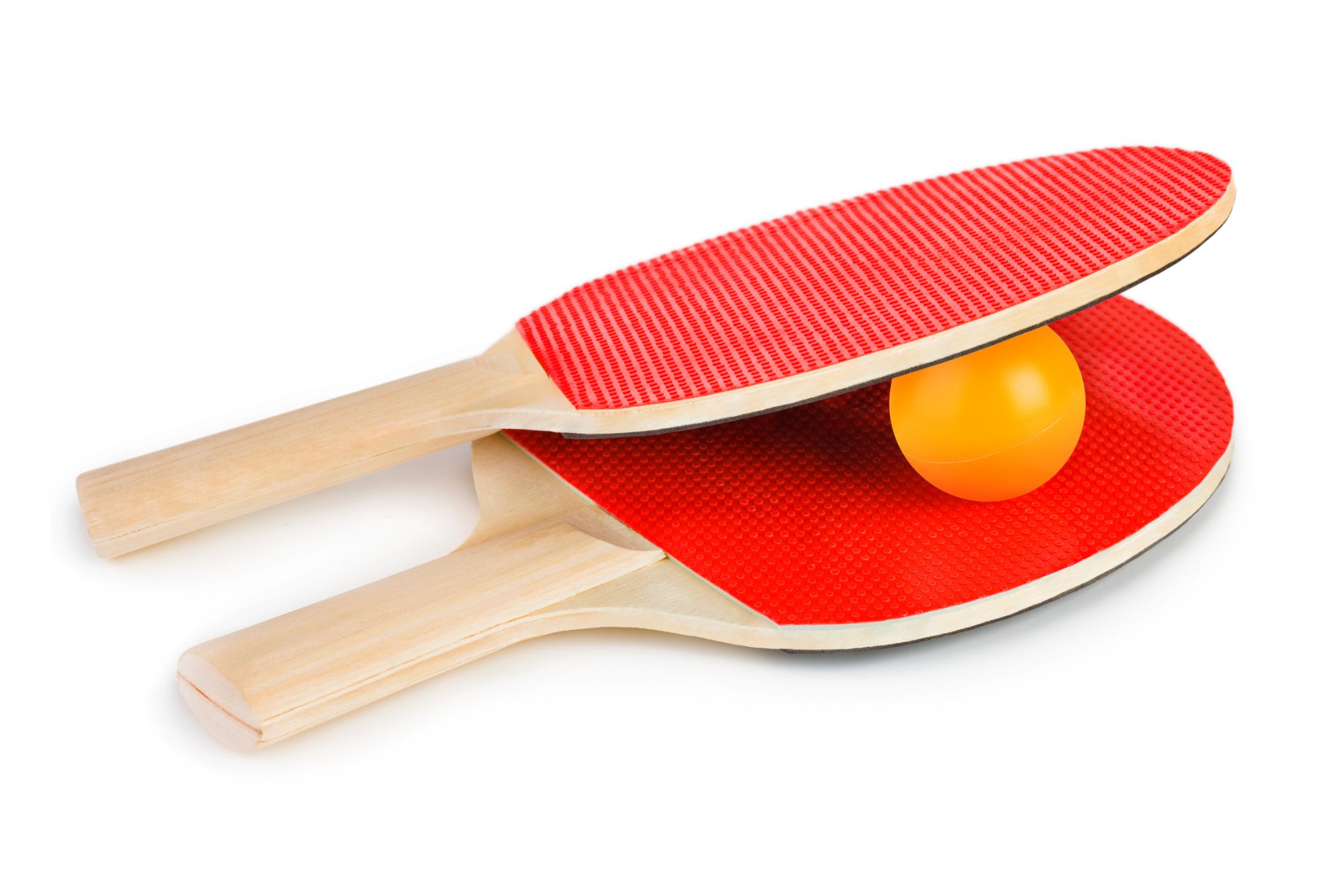 raquettes et balle de ping-pong
