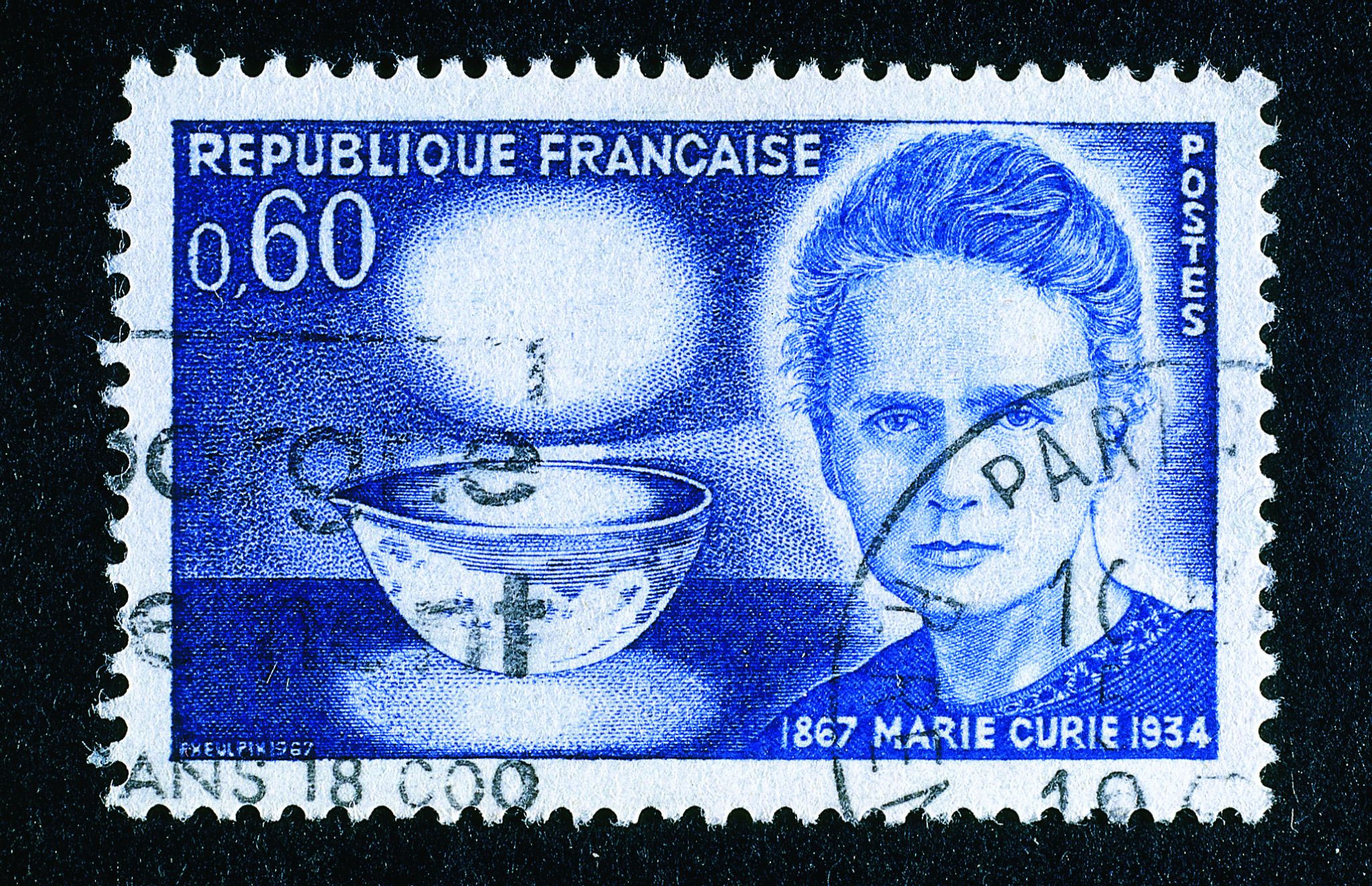 timbre à l’effigie de Marie Curie