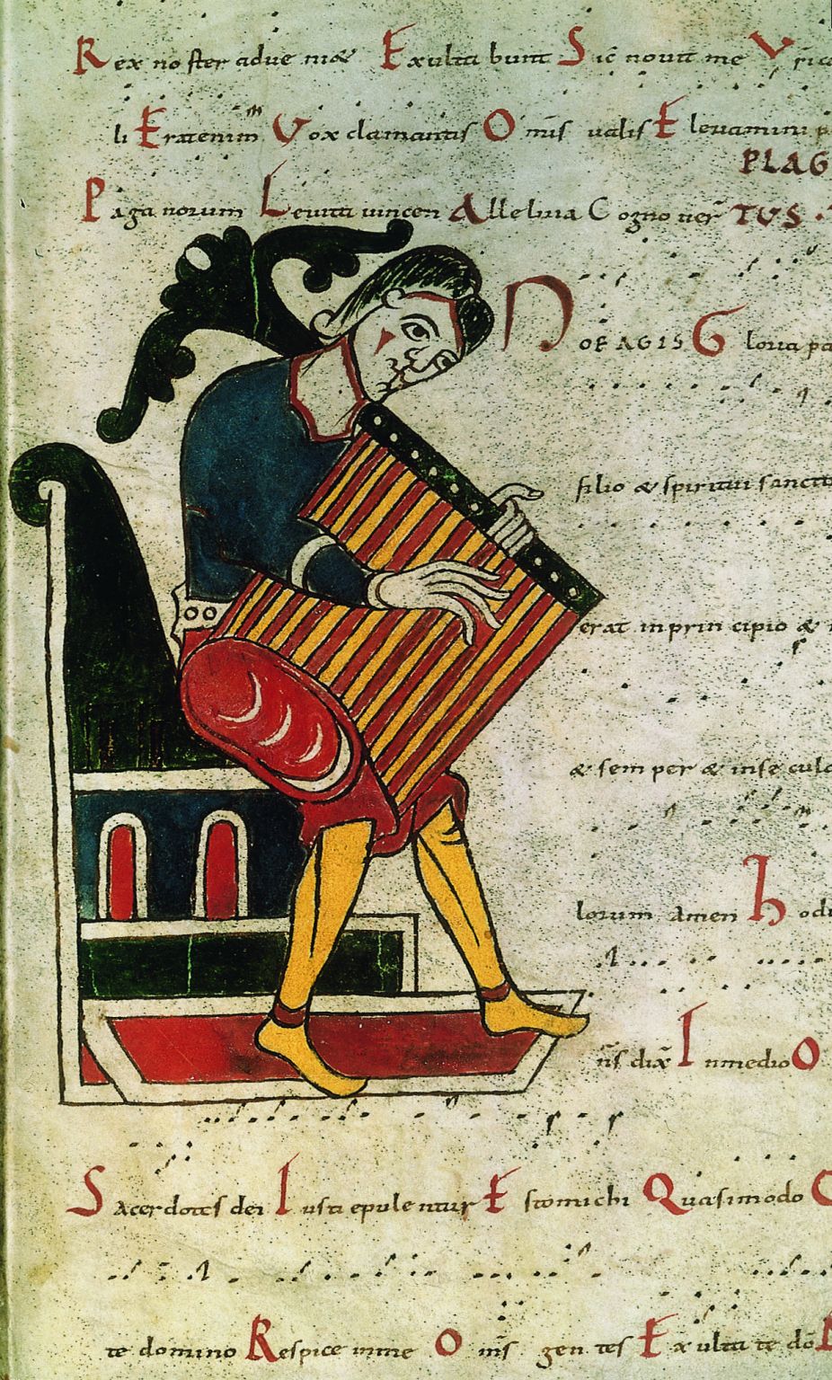 un musicien jouant de la cithare (Xe-XIe siècle)