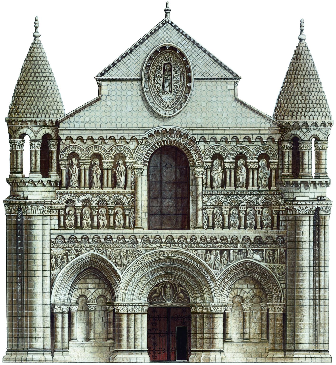 le tympan d’une église (Notre-Dame-la-Grande, Poitiers)