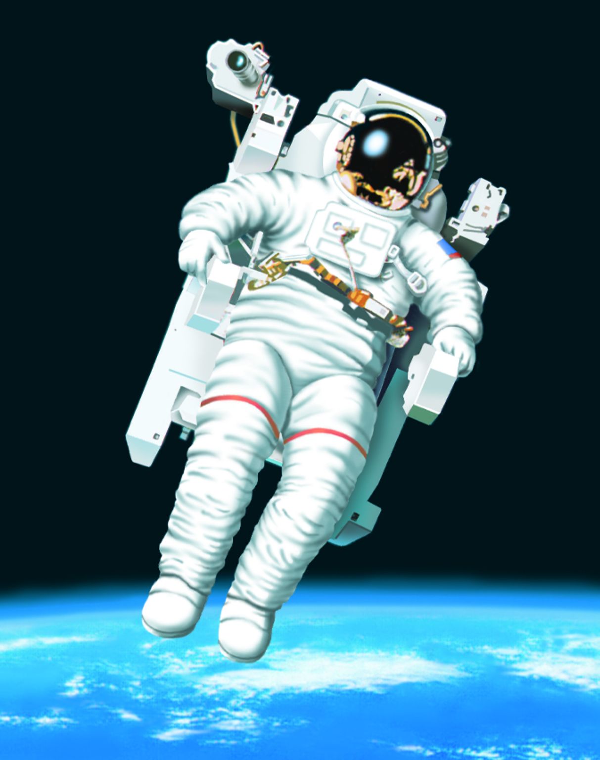 un astronaute en apesanteur