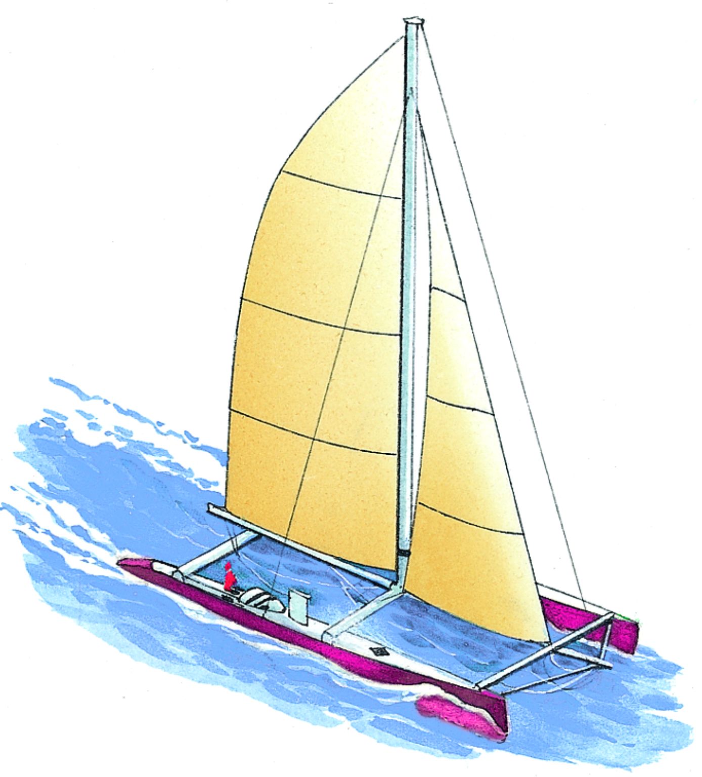 un catamaran