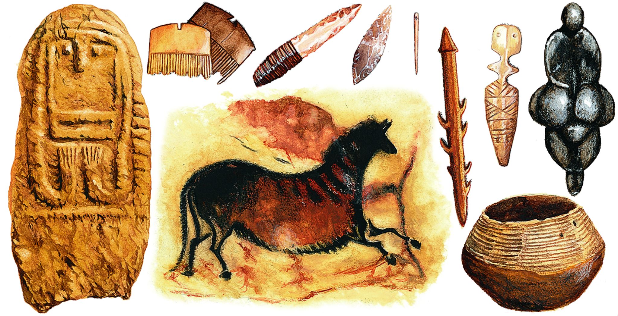 objets d’art et outils préhistoriques