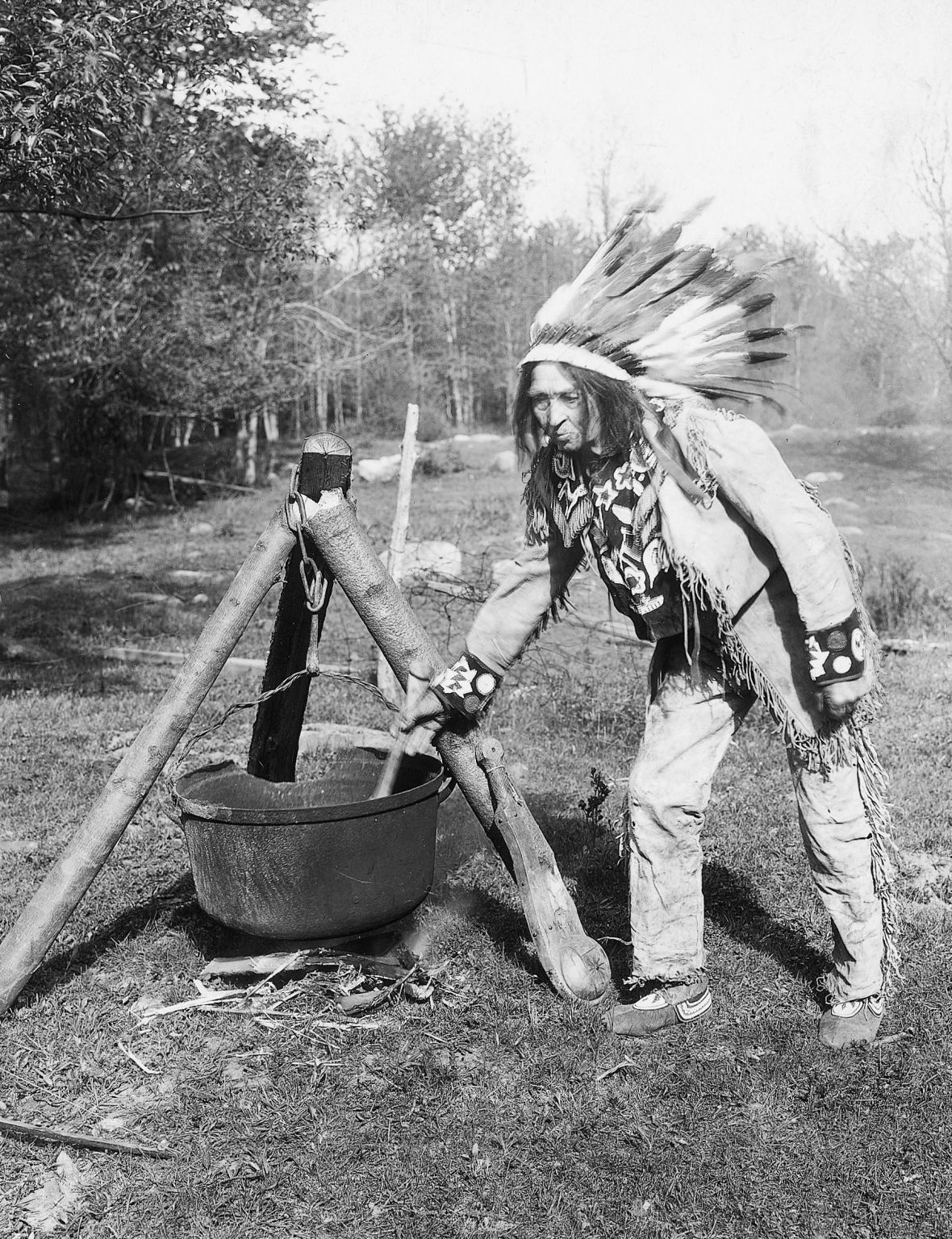 Indien Iroquois au début du XXe siècle (Canada)