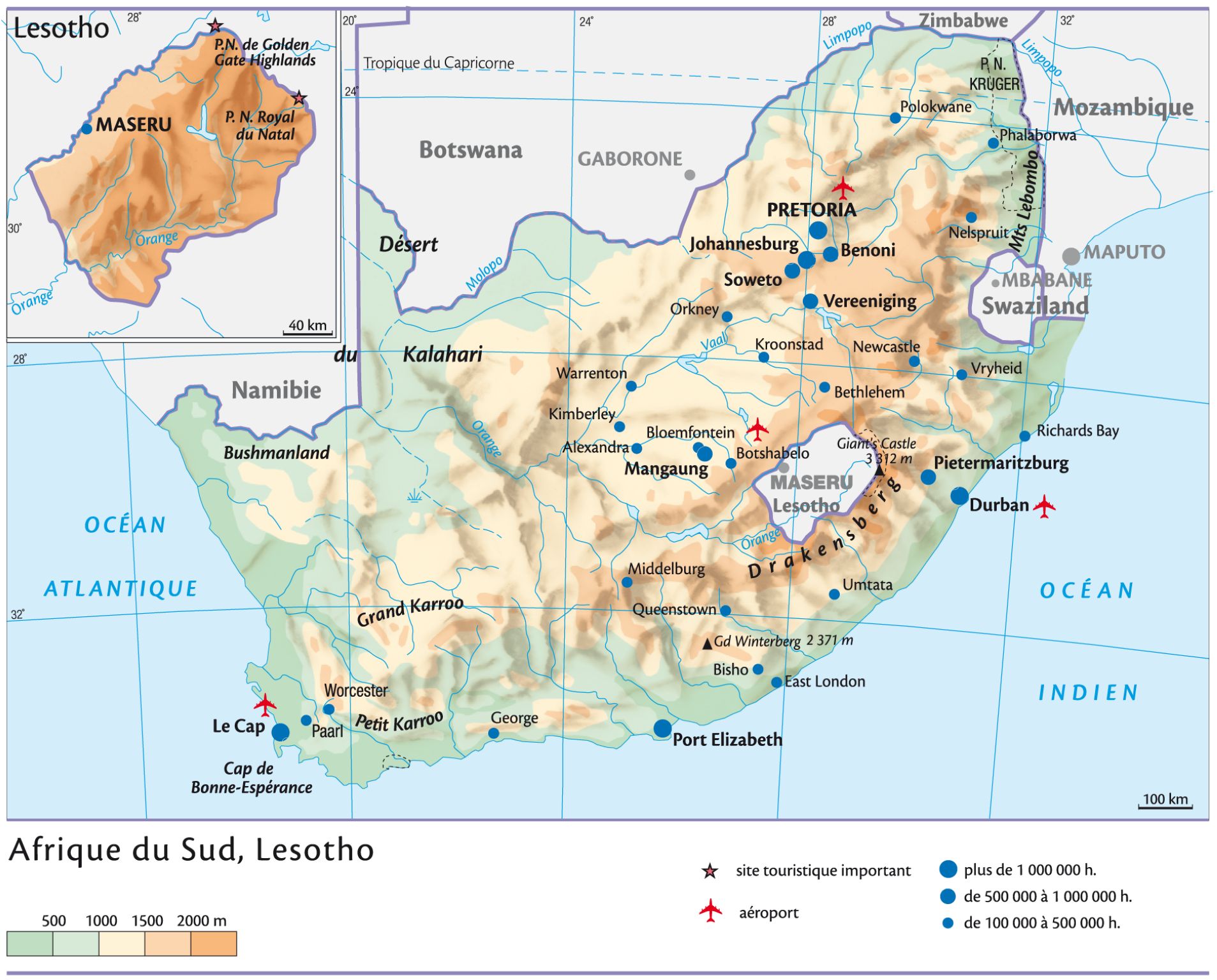 Afrique du Sud et Lesotho
