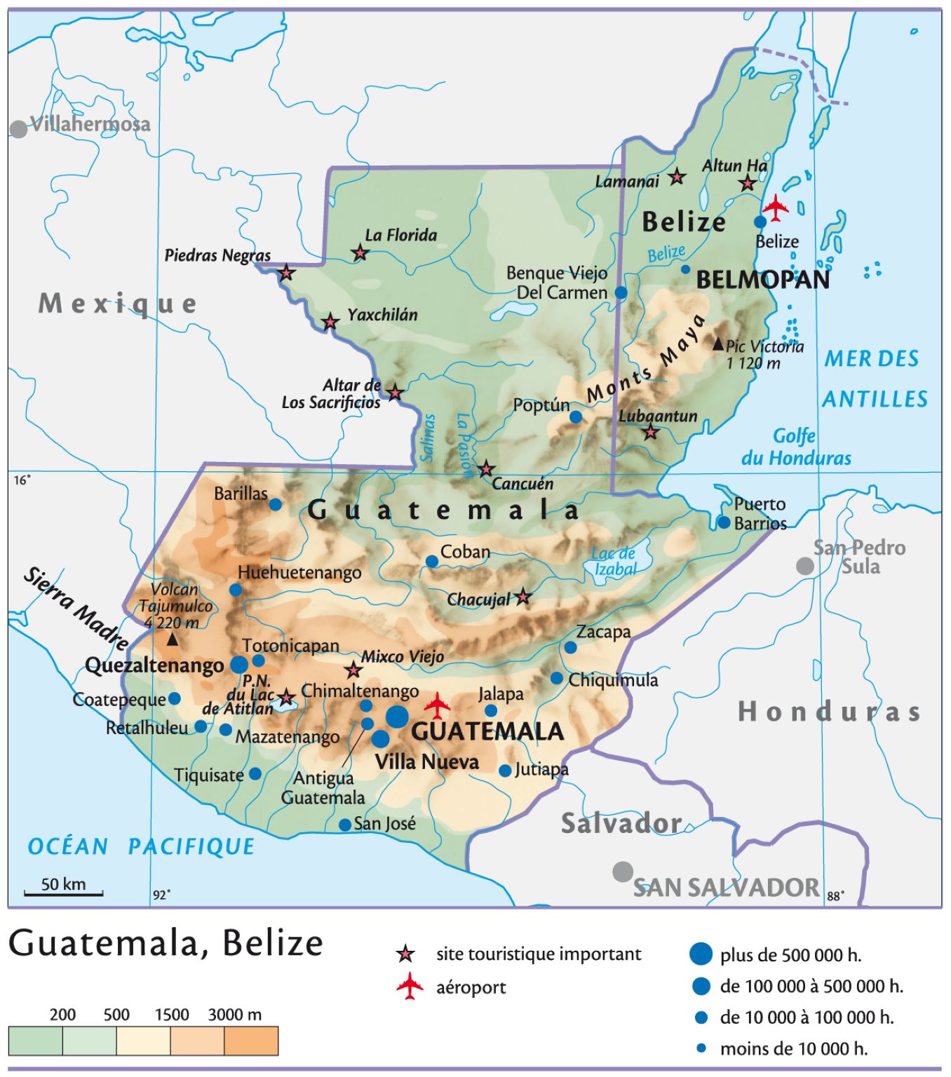 Belize et Guatemala