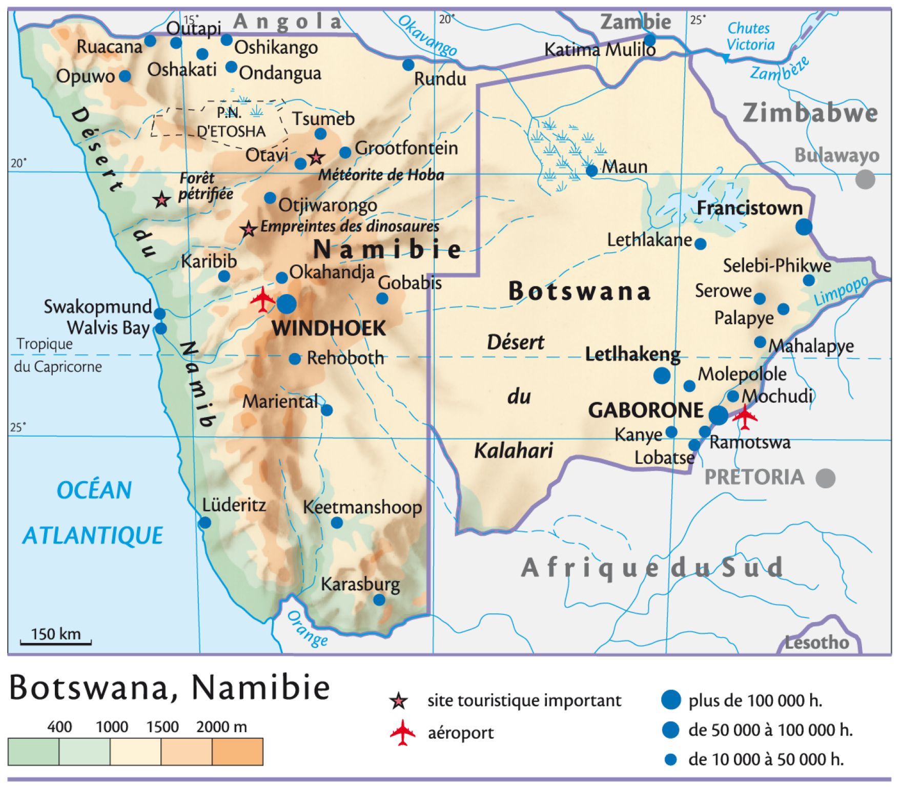 Botswana et Namibie