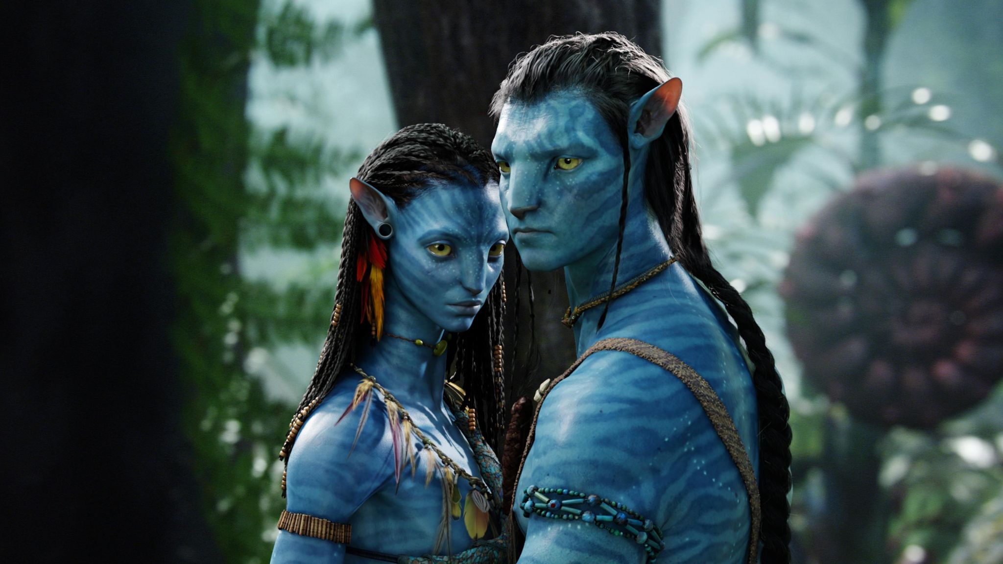 Avatar , film de James Cameron, 2009,  avec Zoe Saldana et Sam Worthington