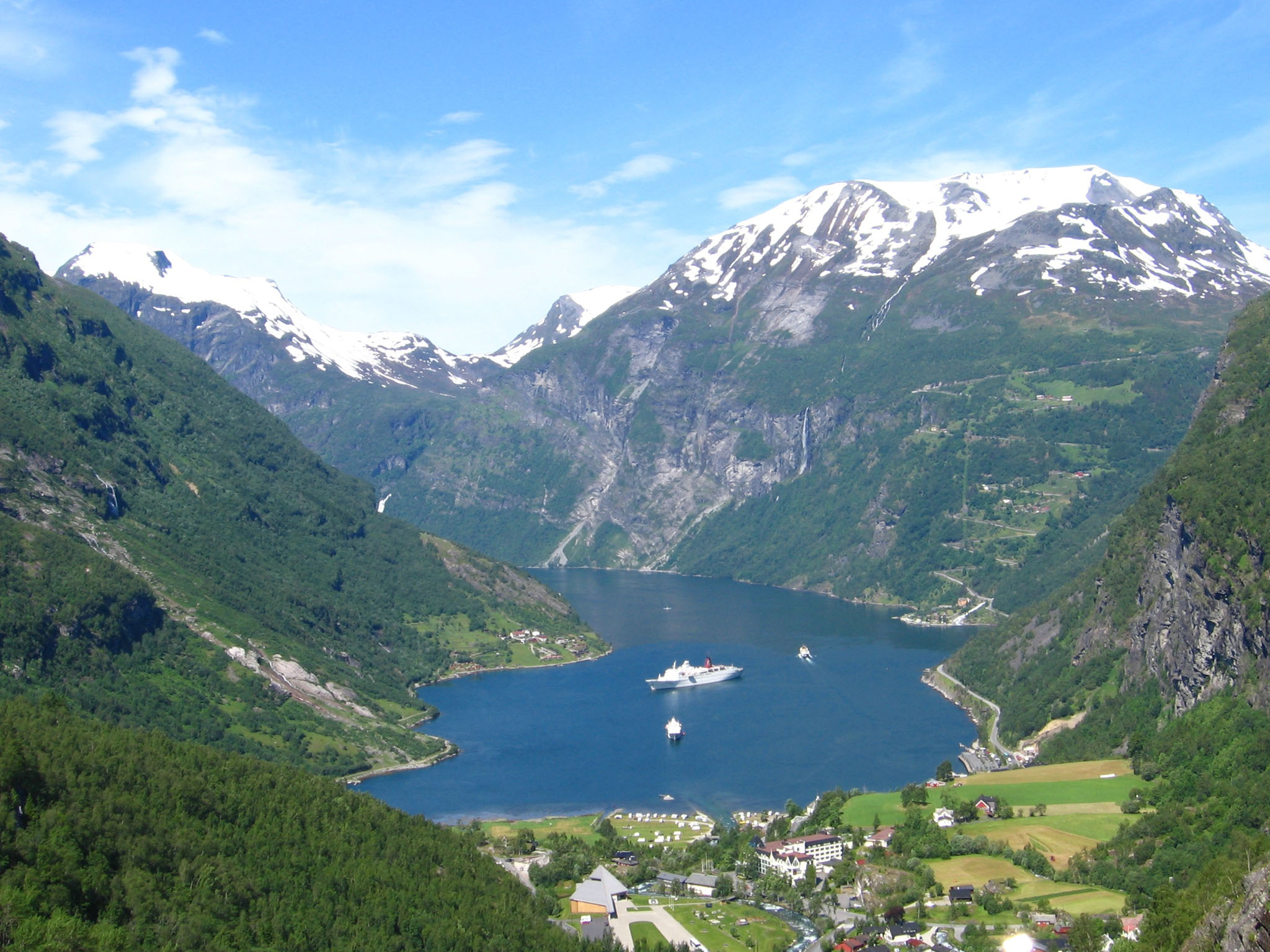 le fjord de Geiranger, vue du Dalsnibba, en Norvège