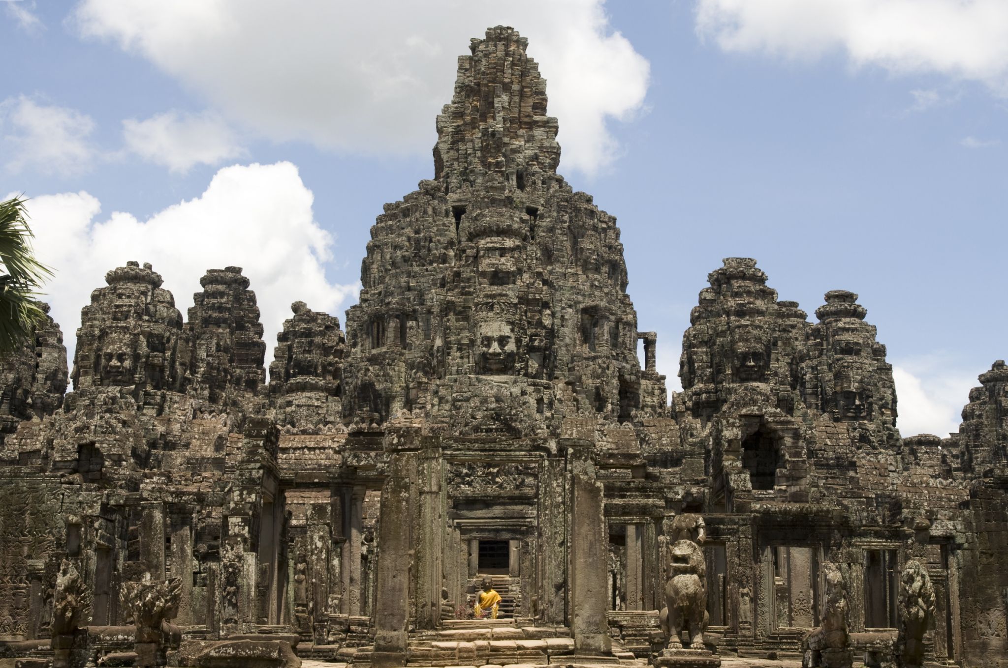 le Bayon d’Angkor, temple central de l’ancienne ville d’Angkor Thom, édifié par Jayavarman VII (vers 1350), Cambodge