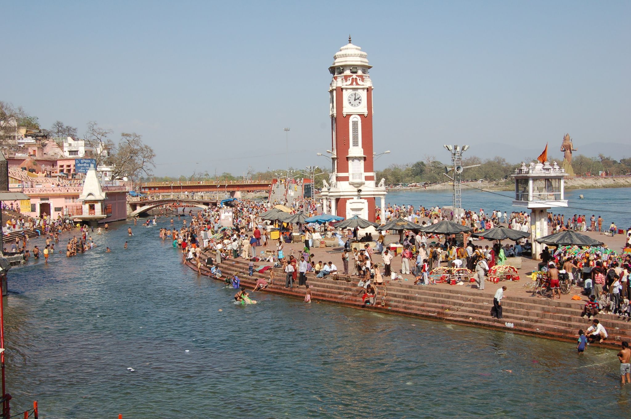 le Gange à Haridwar, ville sainte de l’hindouisme (Inde)