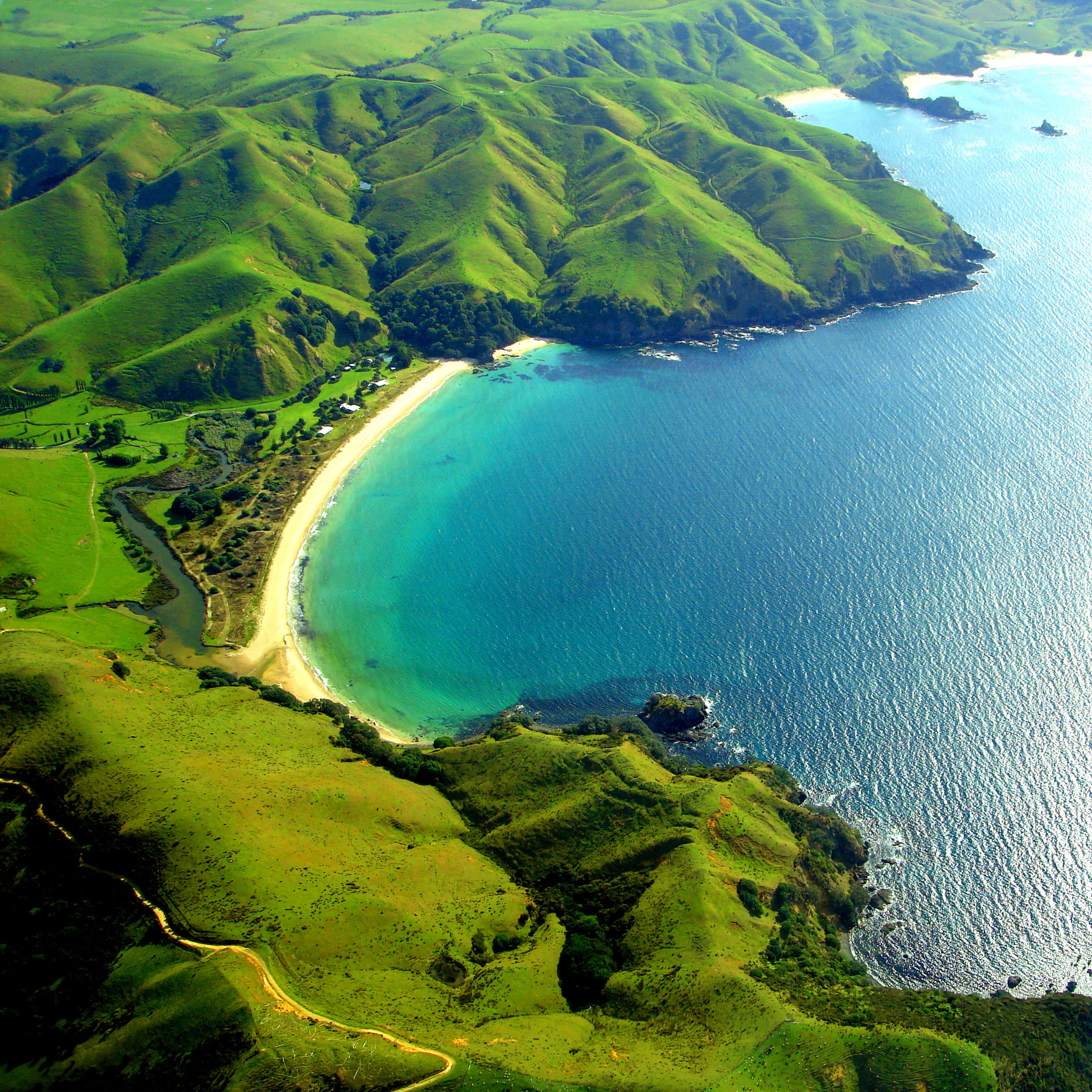 paysage dans la région de Taupo, Nouvelle-Zélande