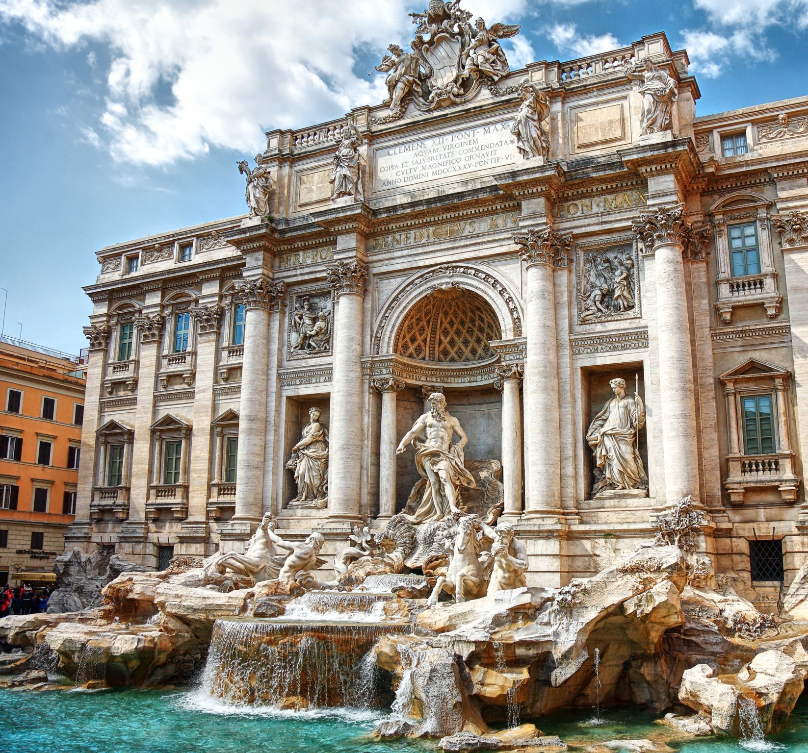 un exemple d’art baroque : la fontaine de Trevi à Rome