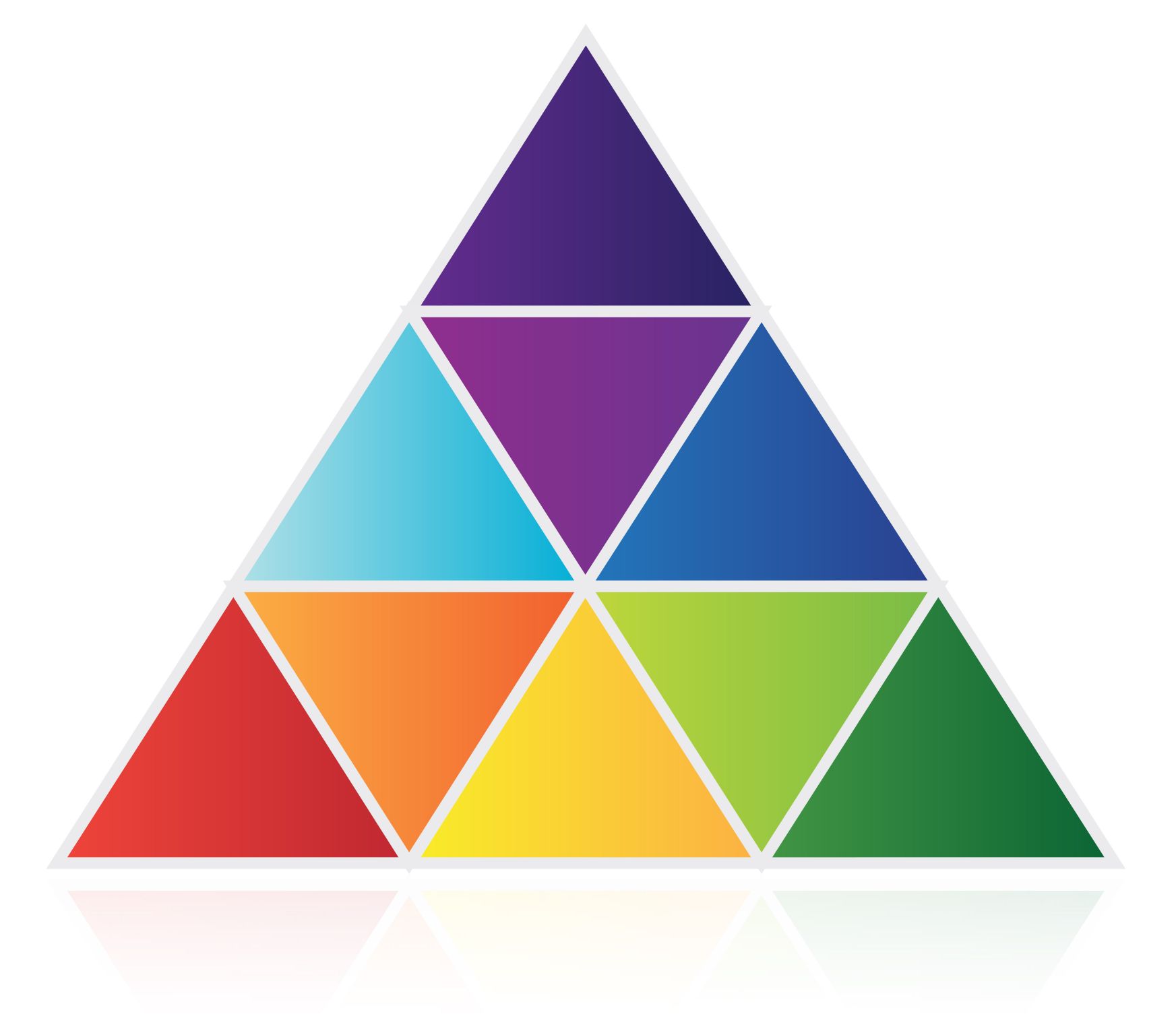 9 triangles équilatéraux