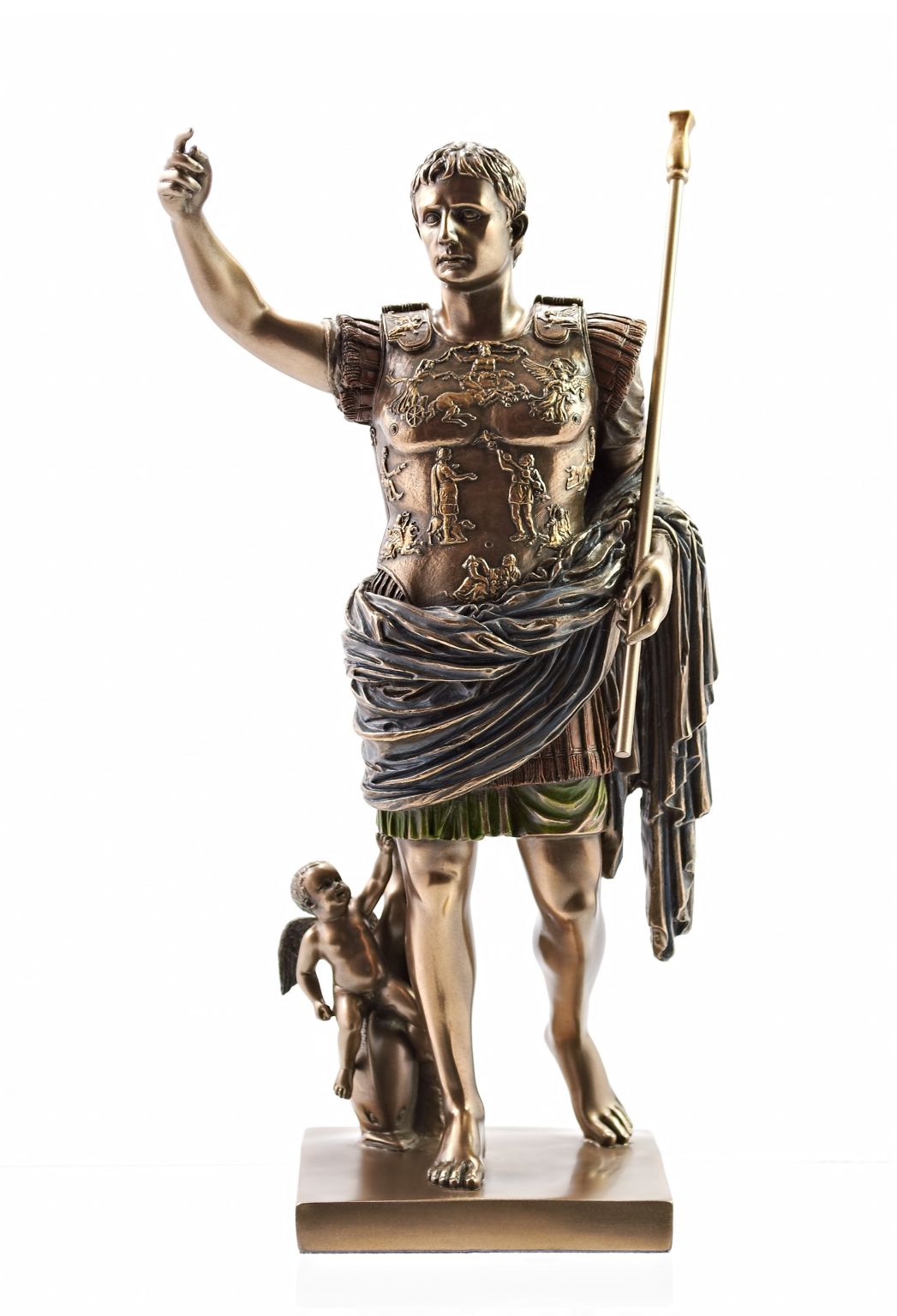 la statue d’un empereur romain