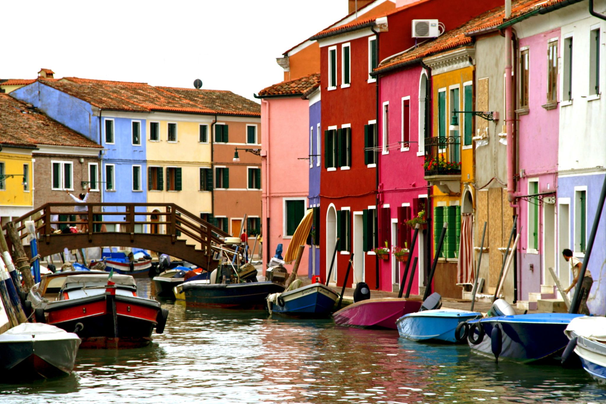 des façades multicolores (Burano, Venise)