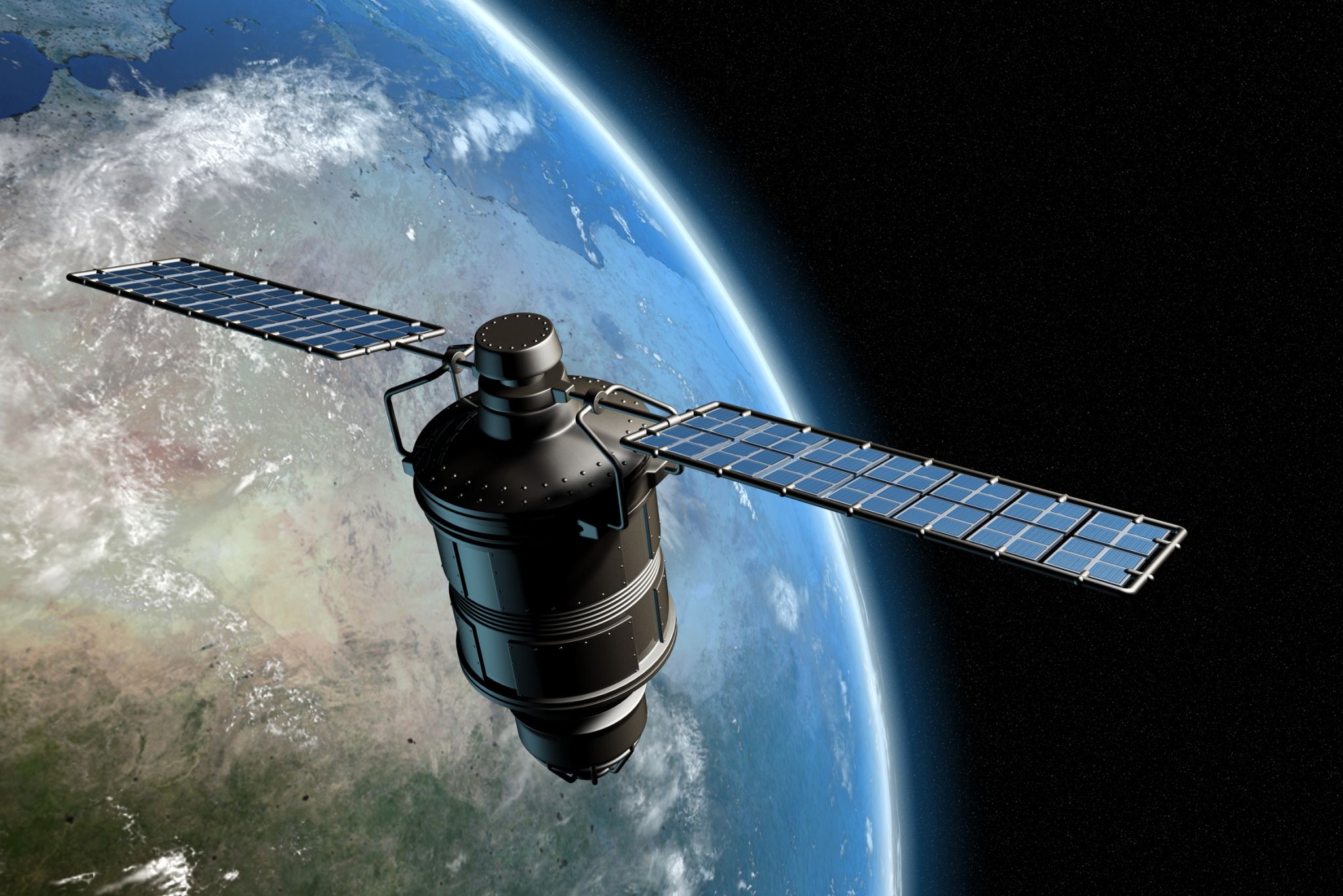 un satellite d’observation  en orbite