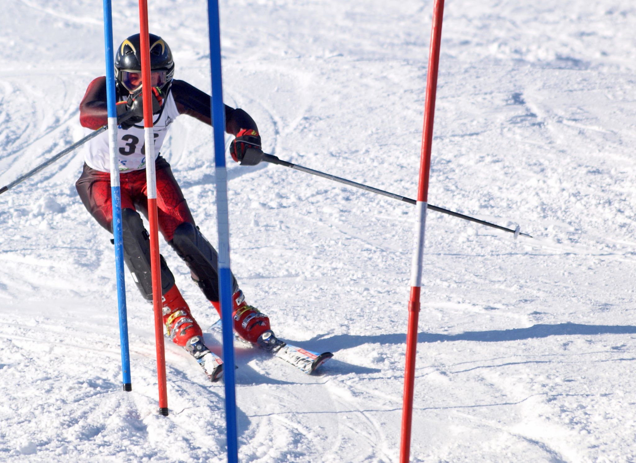 un slalom en ski