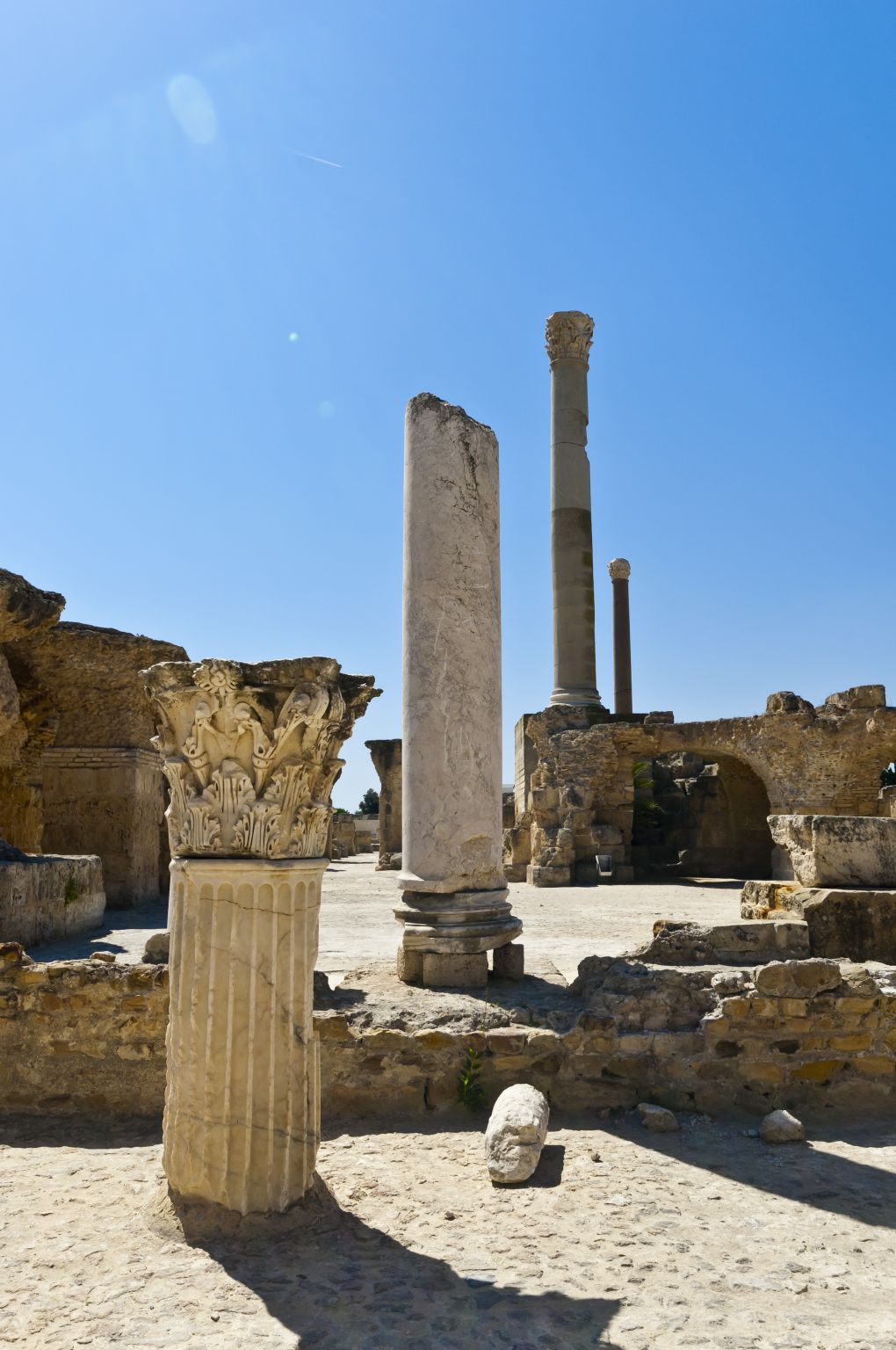 les ruines de Carthage en Tunisie