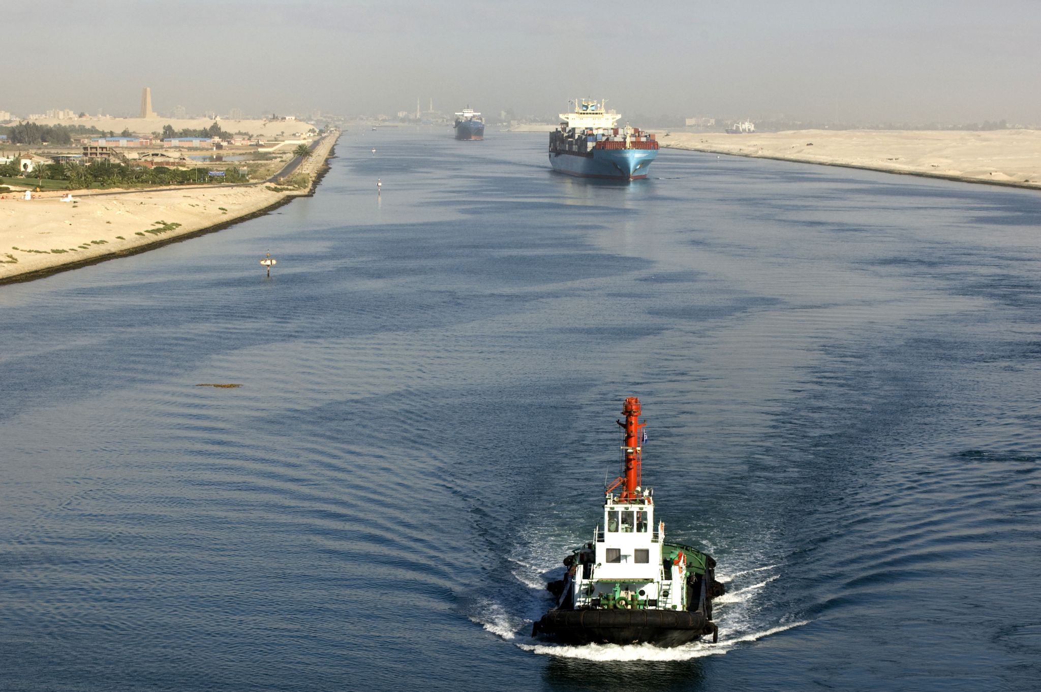 le canal de Suez en Égypte