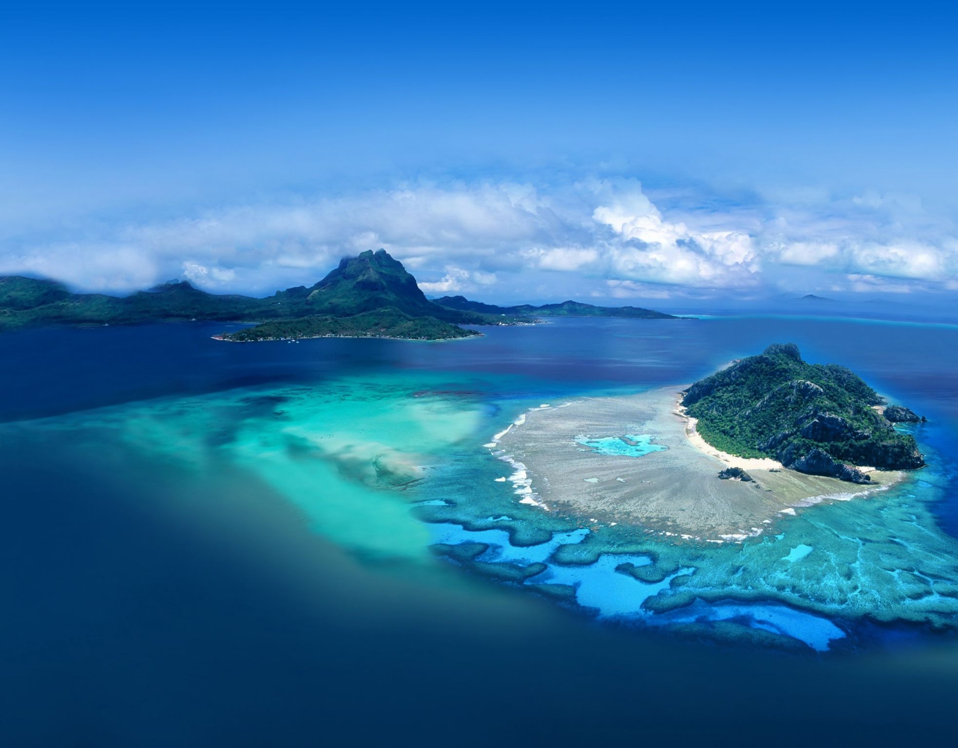 des récifs coralliens à Tahiti (Polynésie française)