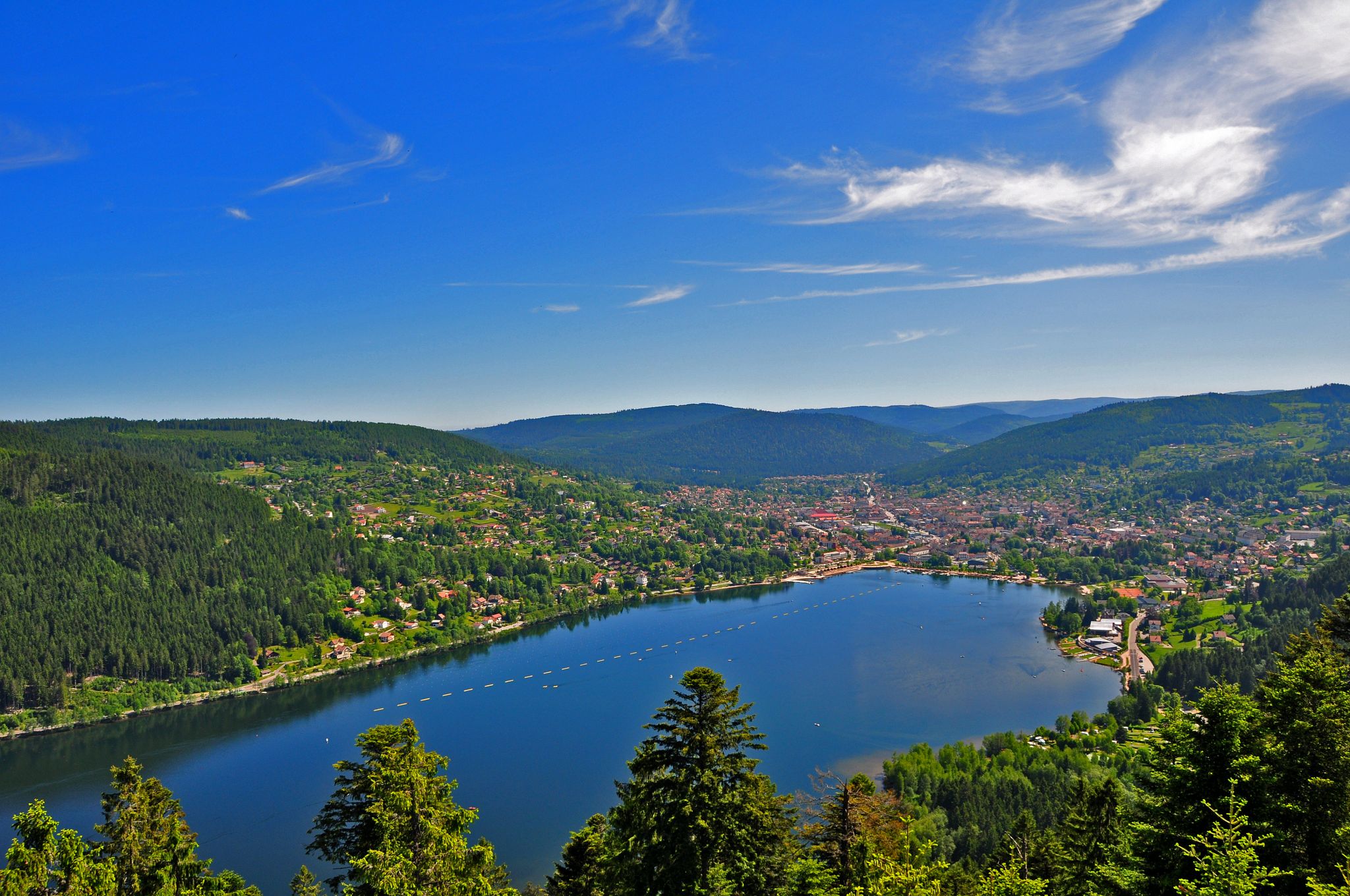 le lac de Gerardmer dans les Vosges